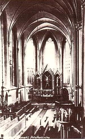 Arnswalde -- Inneres der Marienkirche