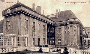 Arnswalde -- Reichsbank (Hofseite) um 1910