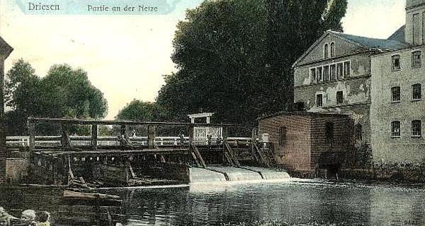 Driesen -- An der Netze um 1910