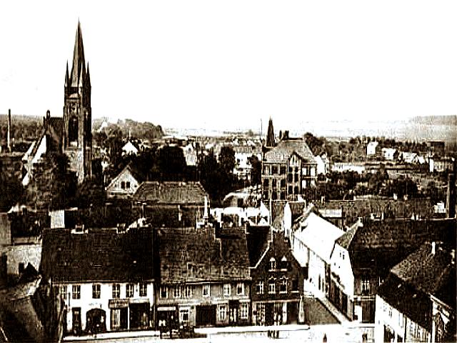 Driesen/Nm -- Stadt-Panorama um 1910