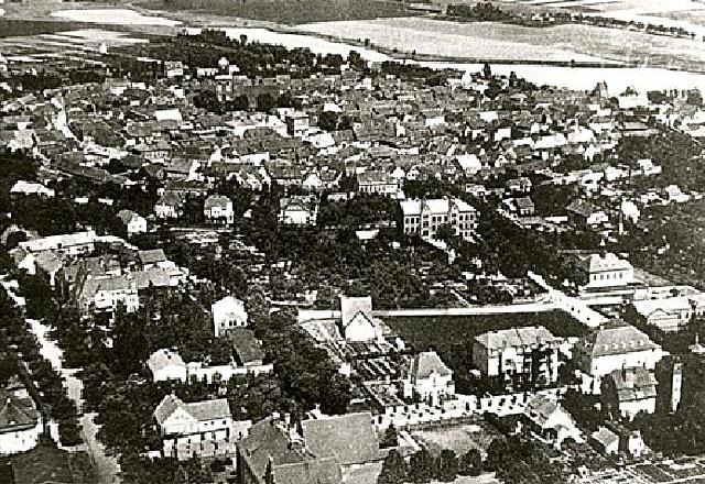 Friedeberg/Nm -- Luftaufnahme von vor 1945