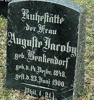 Dobiegniew -- Grabstein Jacoby