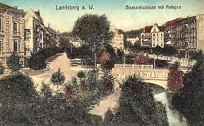 Landsberg/Warthe -- Anlagen an der Bismarckstra&szlig;e