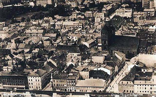 Landsberg/Warthe -- Das Zentrum um 1943