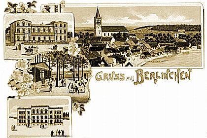 Berlinchen/Nm -- Gru&szlig;karte mit 4 Ansichten