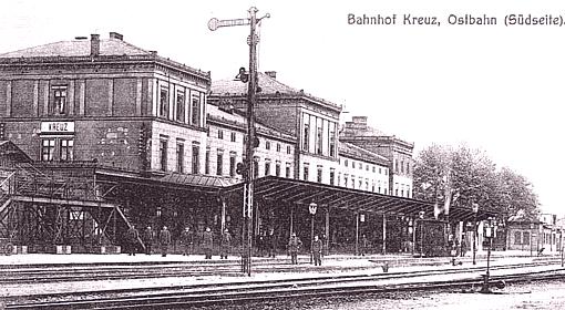 Neumark -- Bahnhof in Kreuz (S&uuml;dseite)
