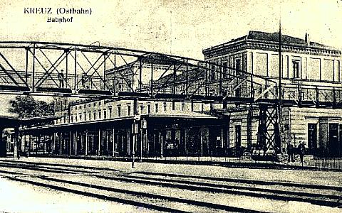 Neumark -- Bahnhof Kreuz um 1920