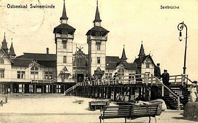 Swinem&uuml;nde -- Die Seebr&uuml;cke um 1910