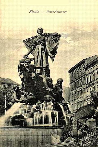 Stettin/Pm -- Der Manzel-Brunnen