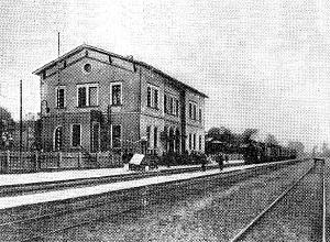 Woldenberg -- Bahnhof um 1900