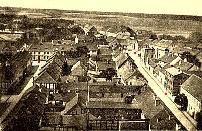 Woldenberg -- West-Blick vom Kirchturm um 1875