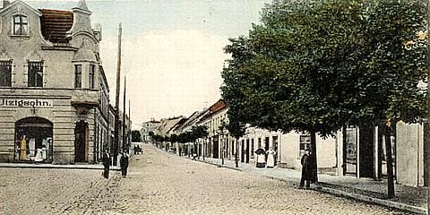 Woldenberg -- Richtstra&szlig;e vom Markt gesehen um 1905