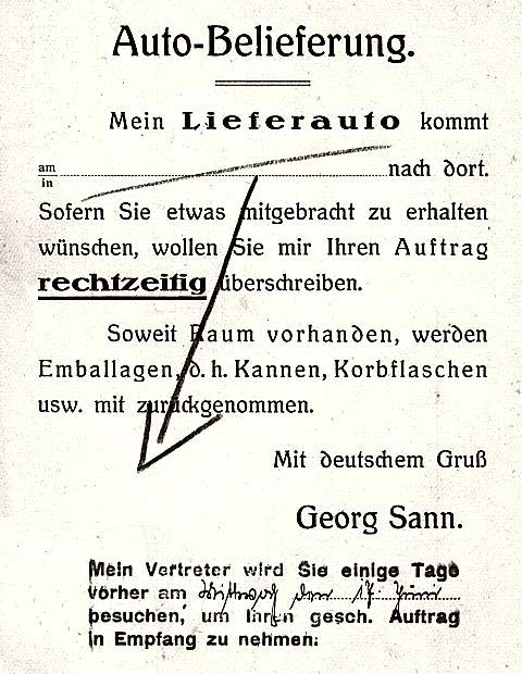 Woldenberg/Nm -- Drogist Sann lieferte au&szlig;er Haus