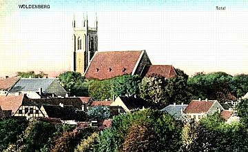 Woldenberg -- Stadt-Ansicht um 1900