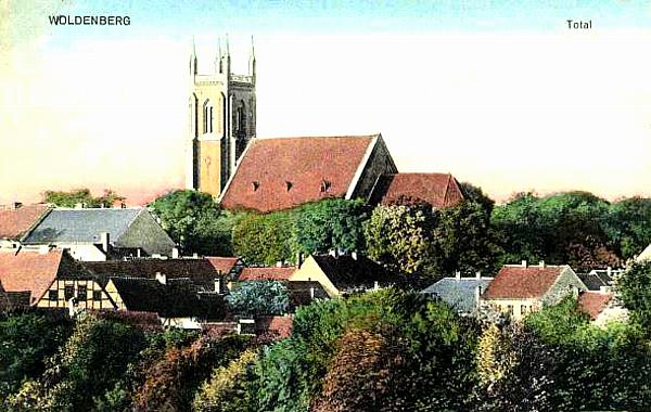Woldenberg -- Stadtansicht mit Kirche