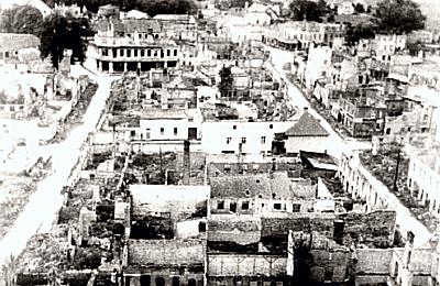 Woldenberg/Dobiegniew -- Das zerst&ouml;rte Zentrum 1945