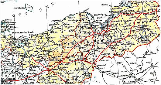 Die Eisenbahnstrecken der Preu&szlig;ischen Ostbahn