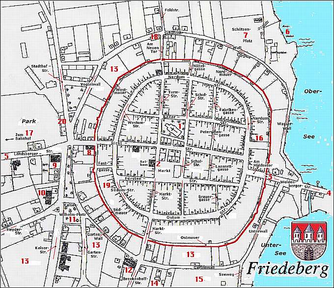 Friedeberg-Stadtplan von 1940