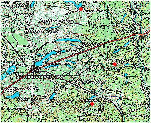 Woldenberg -- Ost-Umgebung um 1938