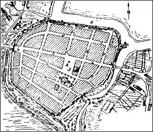 Woldenberg-Stadtplan von 1721